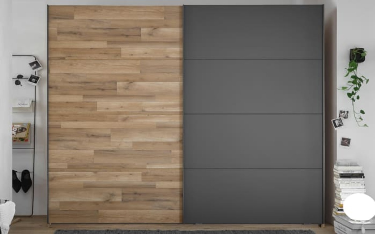 Bild 1 von Livin - Schwebetürenschrank Rivoli 494, Montana Oak, graphit, 270 x 210 cm