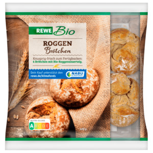 REWE Bio Roggenbrötchen 6 Stück 420g