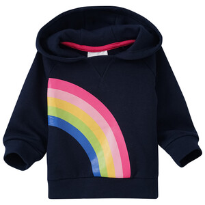 Baby Hoodie mit Regenbogen-Print DUNKELBLAU