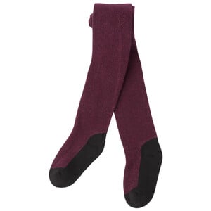 Mädchen Strumpfhose mit Vollfrotteesohle BORDEAUX