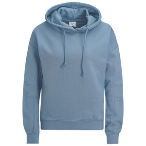 Damen Hoodie mit Print auf der Kapuze HELLBLAU