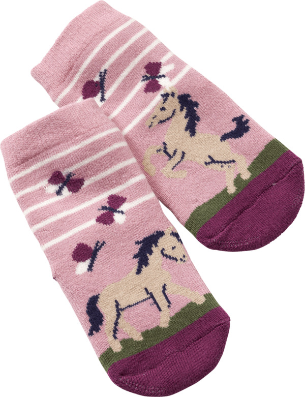 Bild 1 von ALANA Stoppersocken mit Einhorn-Motiv, rosa, Gr. 23/24