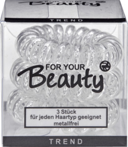 FOR YOUR Beauty FOR YOUR BEAUTY SPIRALZOPFGUMMI SORTIERT 3 STÜCK