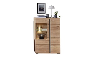 Innostyle - Vitrine Sonos II rechts, Altesche/Artisan Oak Nachbildung, inkl. LED-Beleuchtung