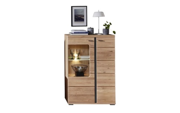 Bild 1 von Innostyle - Vitrine Sonos II rechts, Altesche/Artisan Oak Nachbildung, inkl. LED-Beleuchtung