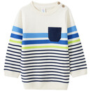 Bild 1 von Baby Strickpullover mit Ringeln CREME / DUNKELBLAU / NEONGRÜN