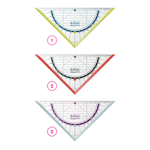 Herlitz Geometriedreieck "my.pen" 16 cm verschiedene Farben