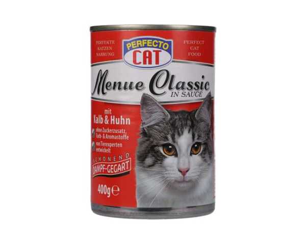 Bild 1 von Perfecto Cat Katzenfutter in Sauce Kalb & Huhn 400 g