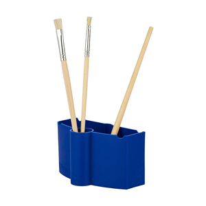 Wasserbecher mit Pinselhalter blau FSC®