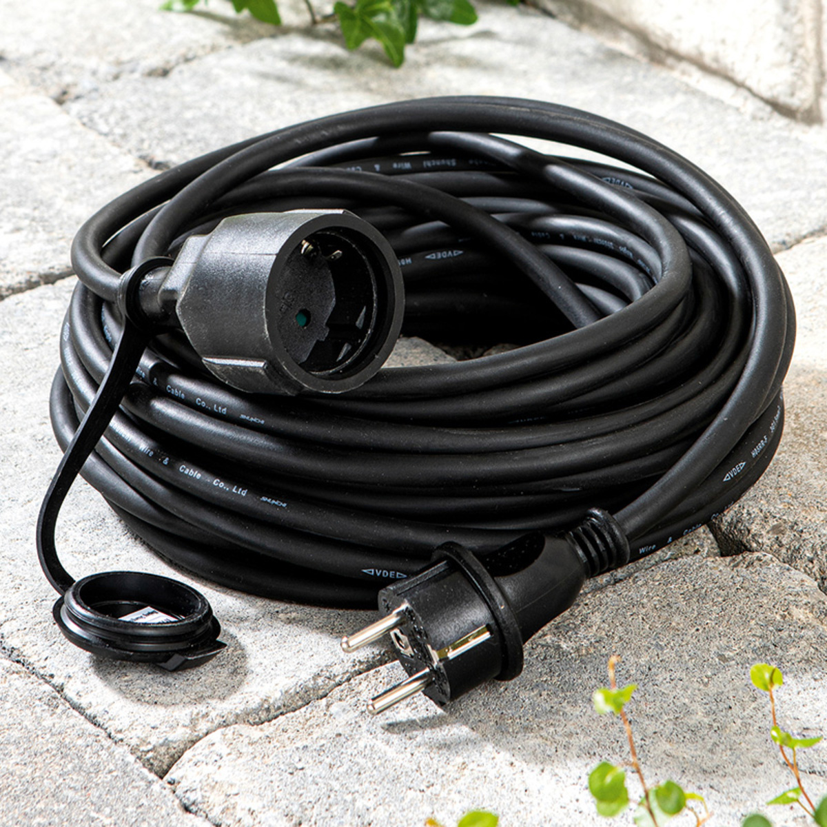 Bild 1 von Powertec Electric Gummiverlängerungskabel 15 m