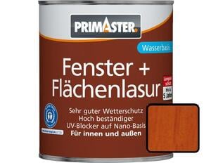 Primaster Fenster und Flächenlasur 2,5 L mahagoni