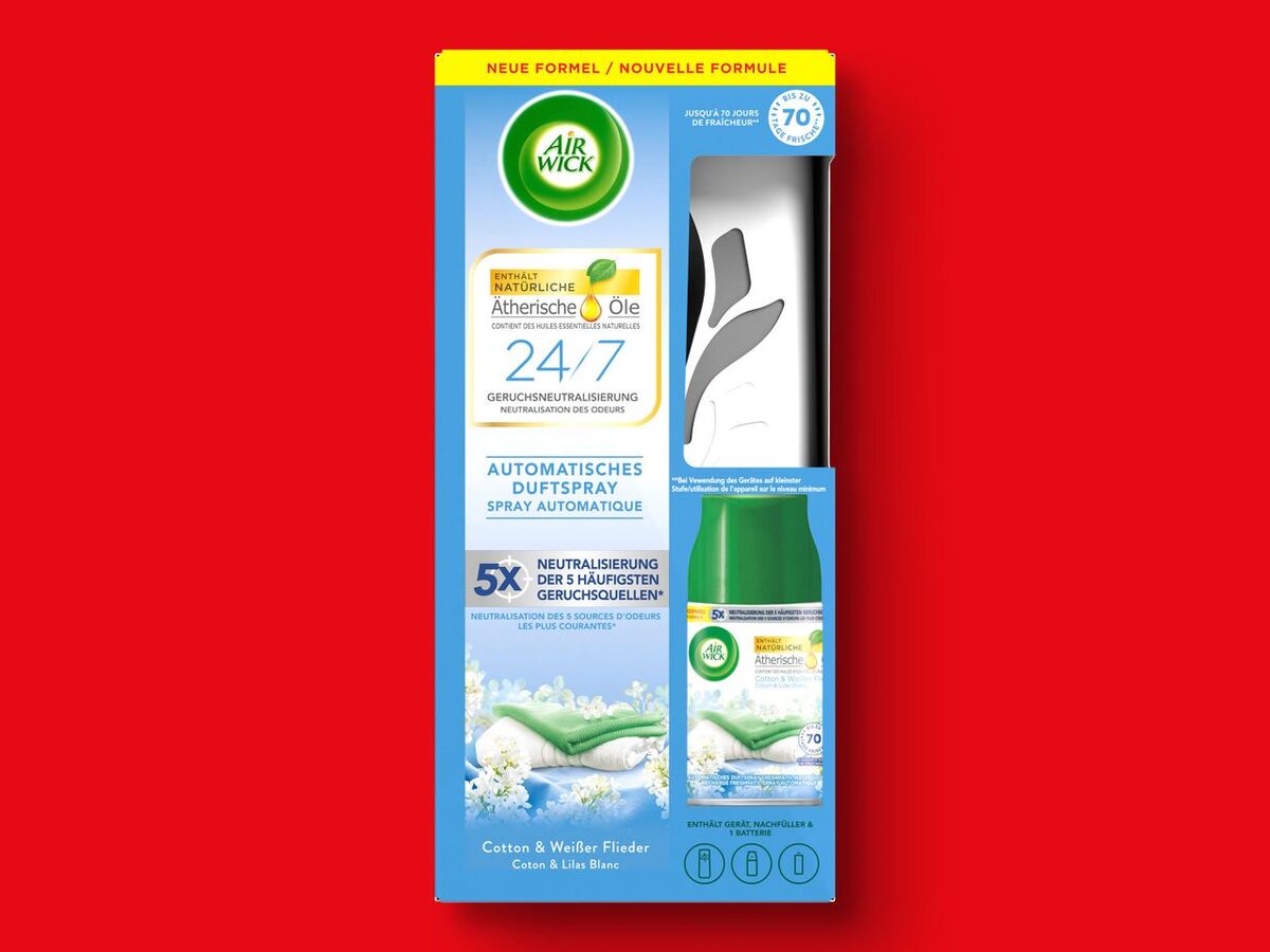 Bild 1 von Air Wick Freshmatic Max Starter-Set Cotton & Weißer Flieder