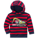 Bild 1 von Jungen Hoodie mit Bagger-Applikation ROT / DUNKELBLAU