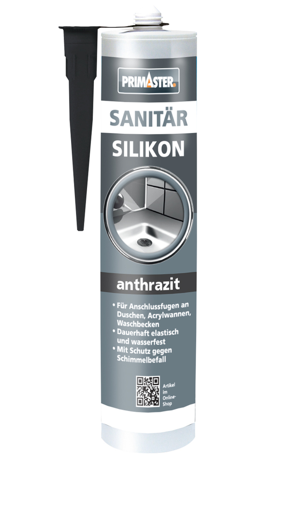 Bild 1 von Primaster Sanitär Silikon anthrazit 310 ml