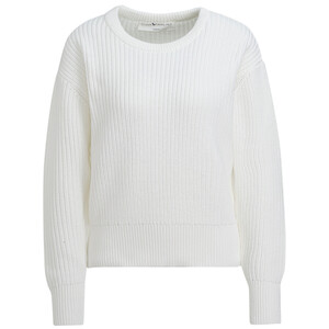 Damen Strickpullover mit Rundhalsausschnitt WEISS