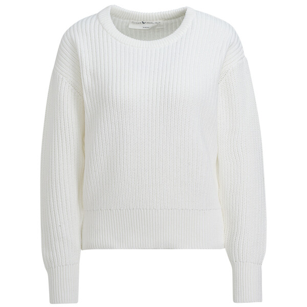 Bild 1 von Damen Strickpullover mit Rundhalsausschnitt WEISS