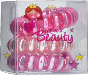 FOR YOUR Beauty FOR YOUR BEAUTY SPIRALZOPFGUMMI BOX KIDS BUNT 3 STÜCK