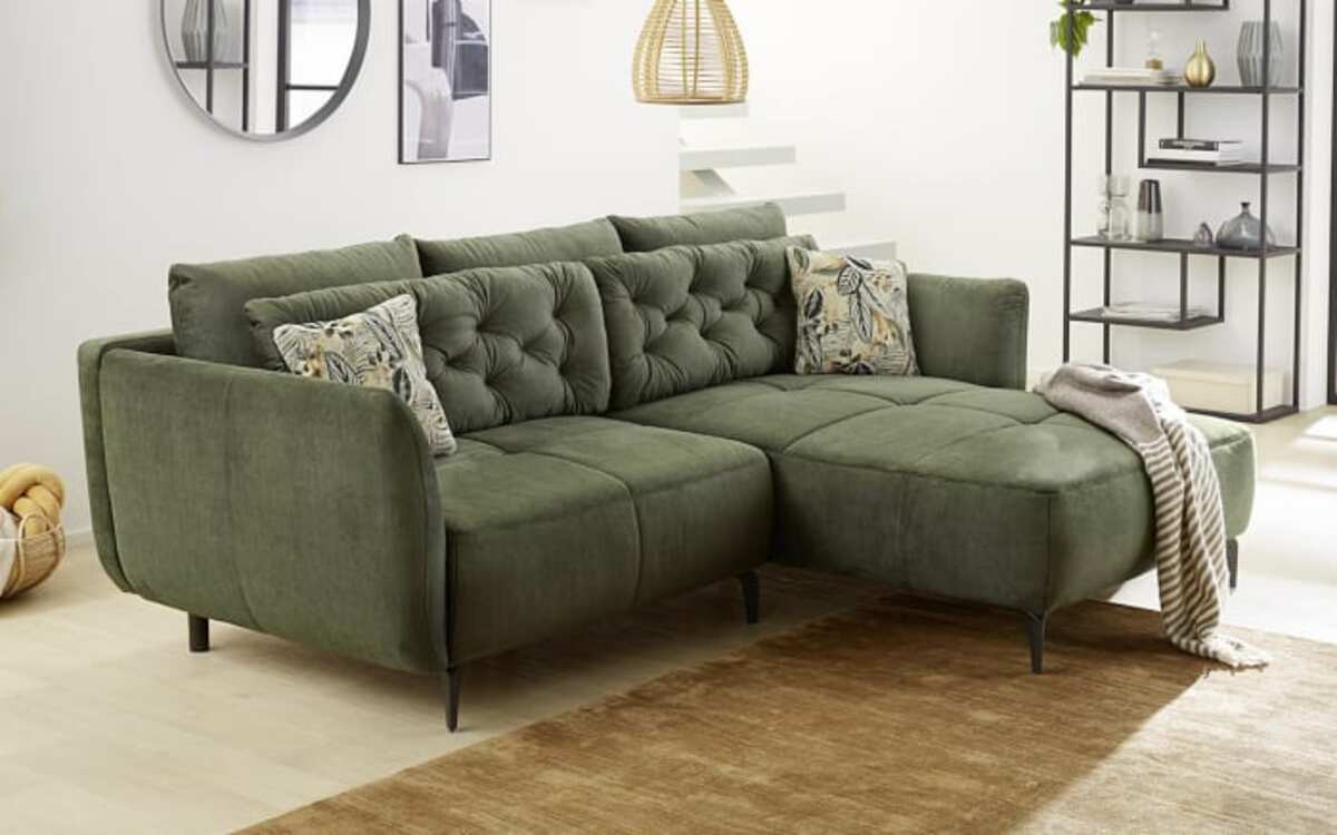 Bild 1 von JOB - Wohnlandschaft Salo, grün, inkl. Kissen