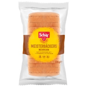 Schär Meisterbäckers Mehrkorn Softe Scheiben glutenfrei laktosefrei 330g