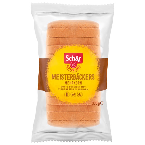 Bild 1 von Schär Meisterbäckers Mehrkorn Softe Scheiben glutenfrei laktosefrei 330g