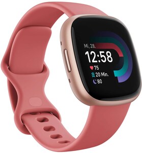 Versa 4 Smartwatch pink sand/copper rose