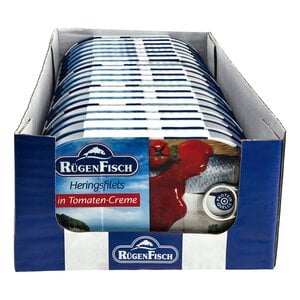 Rügenfisch Heringsfilet Tomate MSC 200 g, 19er Pack