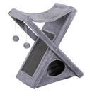 Bild 1 von PawHut Katzenturm grau Spanplatte B/H/L: ca. 32x65x50 cm