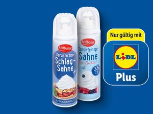 Milbona Sprühfertige Sahne