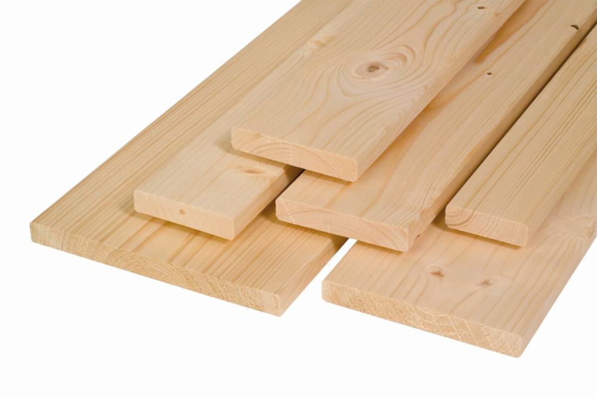 Bild 1 von Glattkantbrett Fichte Tanne 250 x 12 cm 18 mm 4-seitig gehobelt