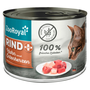 ZooRoyal Rind + Huhn und Entenherzen 200g