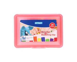STYLEX®  Knete in Kunststoffbox 20er 4fach