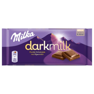Milka Dark Milk Dunkle Schokolade 85g