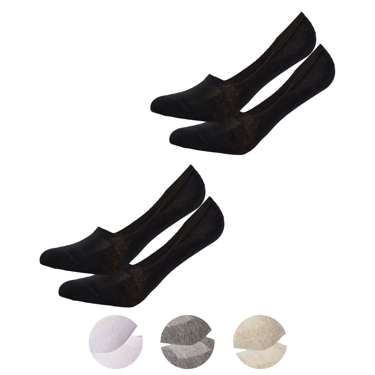 Bild 1 von Damen und Herren Füßlinge, 2 Paar