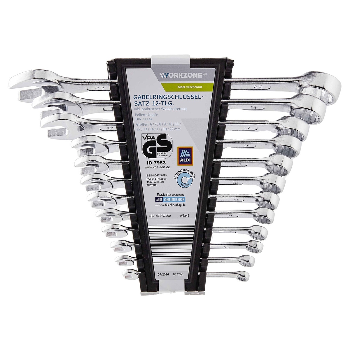 Bild 1 von WORKZONE Gabelringschlüsselsatz, 12-tlg.
