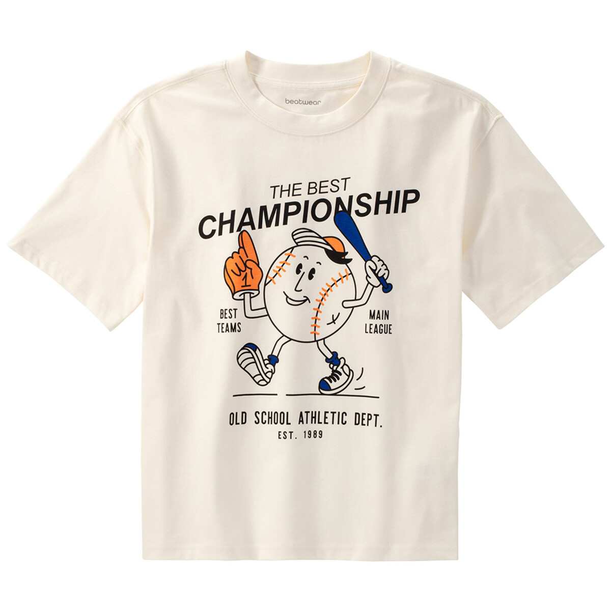Bild 1 von Jungen T-Shirt mit Baseball-Motiv CREME