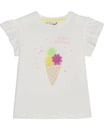 Bild 1 von T-Shirt mit Tüllblumen, Ergee, Schulterknöpfe, weiß