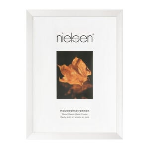 Nielsen Bilderrahmen Essential, Weiß, Holz, rechteckig, 30x40 cm, Bilderrahmen, Bilderrahmen