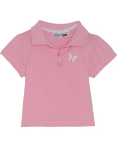 Poloshirt mit Stickerei, Ergee, Polokragen, rosa