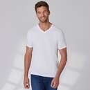 Bild 1 von Herren-T-Shirt mit V-Ausschnitt, 2er-Pack, White