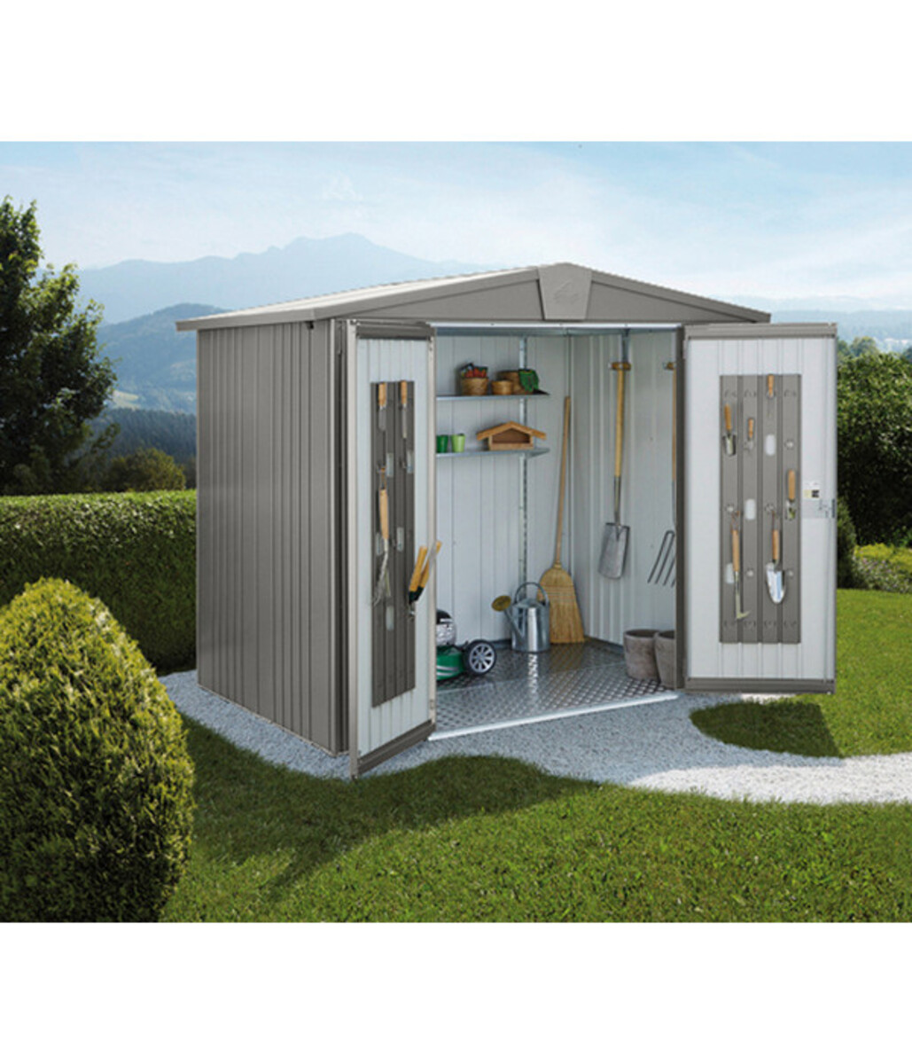 Bild 2 von Biohort Gerätehaus Europa 3, quarzgrau-metallic, ca. B244/H203/T156 cm