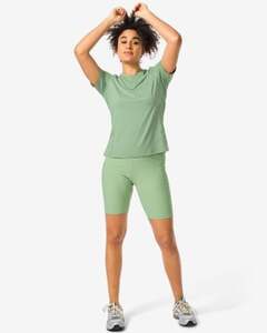 Damen-Fahrradhose  hellgrün