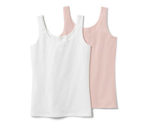 2 Hemdchen, rosa/weiß