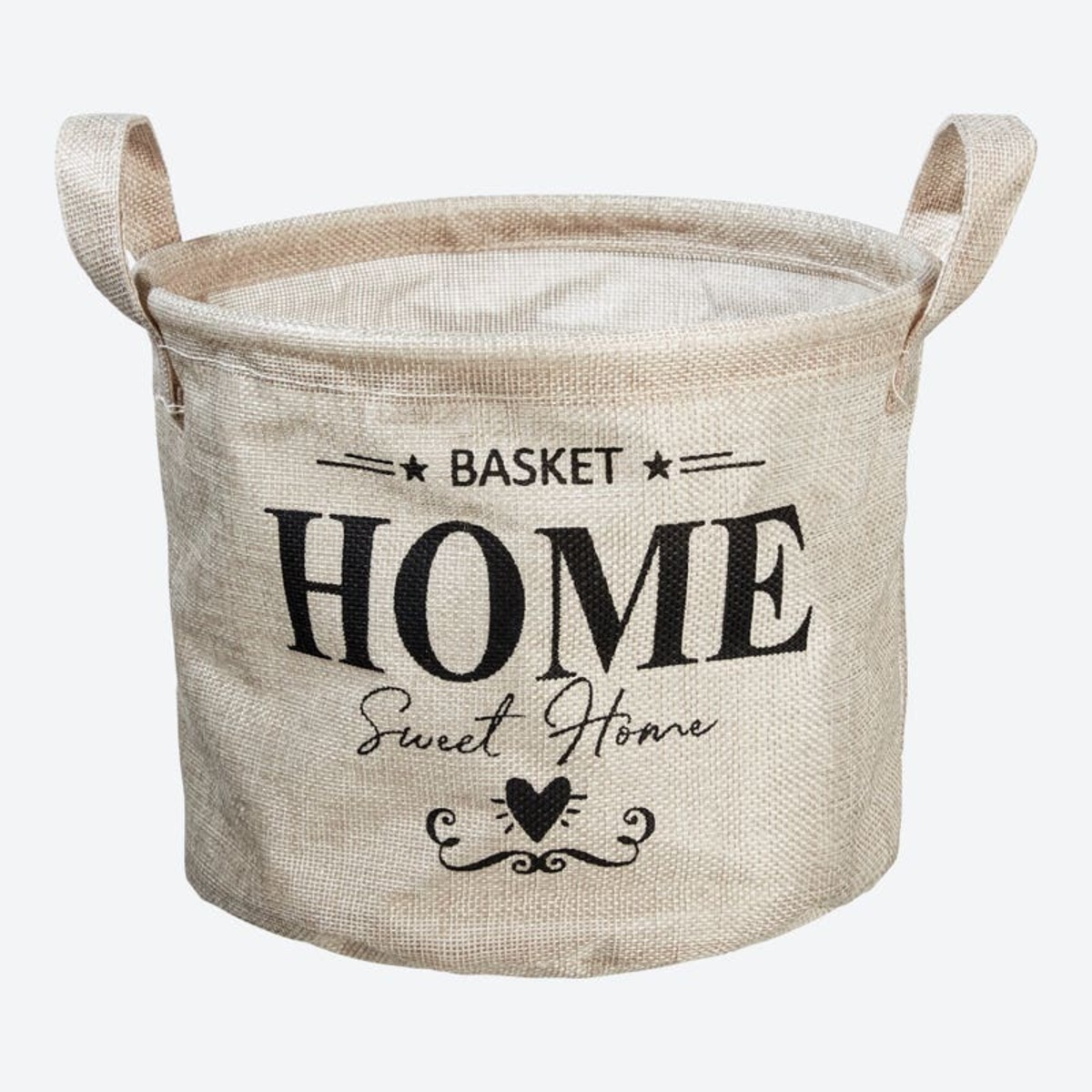 Bild 1 von Aufbewahrungskorb mit Schriftzug, verschiedene Größen, White