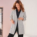 Bild 1 von Damen-Blazer mit regulierbarer Taille, Ecru