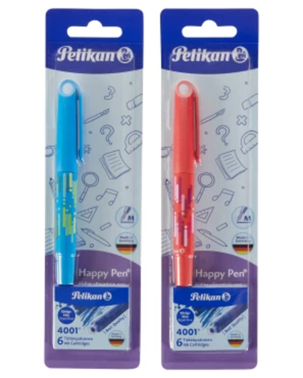 Bild 1 von Pelikan Happy Pen Füller, mit Patronen, bunt