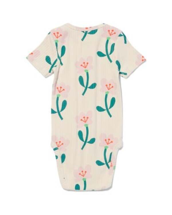 Bild 4 von größenflexibler Baby-Body, gerippt, Bambus/Elasthan eierschalenfarben