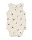 Bild 1 von ärmelloser Baby-Body, Frottee, Hunde beige