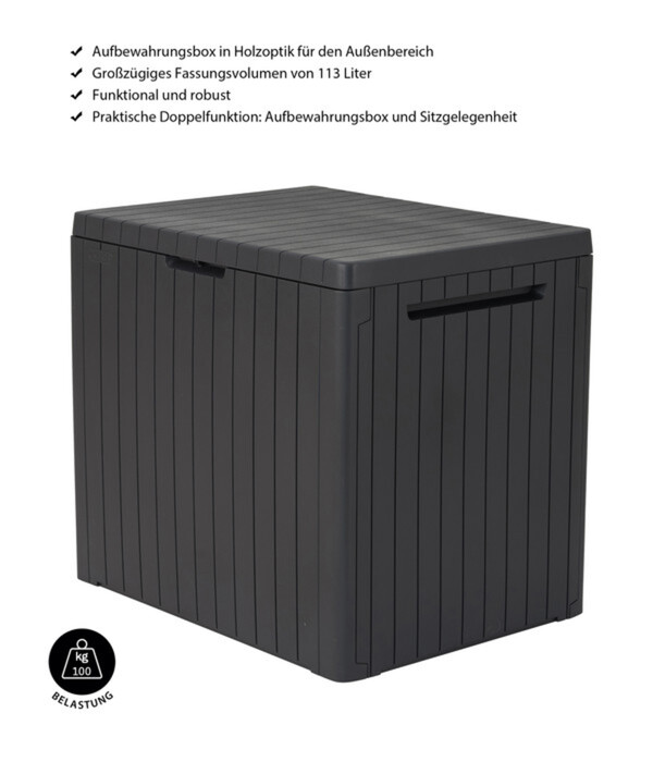 Bild 4 von Keter Aufbewahrungsbox City Box, 113 Liter, ca. B41,6/H51,6/T57 cm