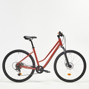 Cross Bike 28 Zoll Riverside 500 ziegelrot Bordeaux|rot