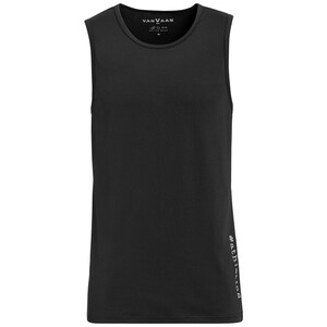 Herren Sport-Tank-Top mit Rundhals SCHWARZ